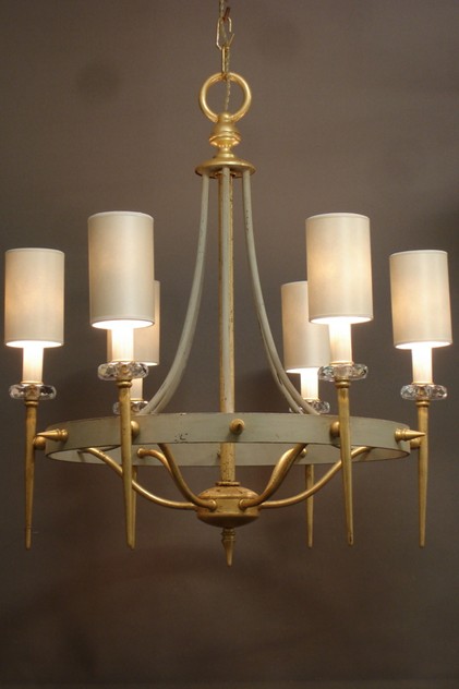 2x vintage chic grey and gilt iron  chandelier-empel-collections-vintage chandelier-003_main.JPG